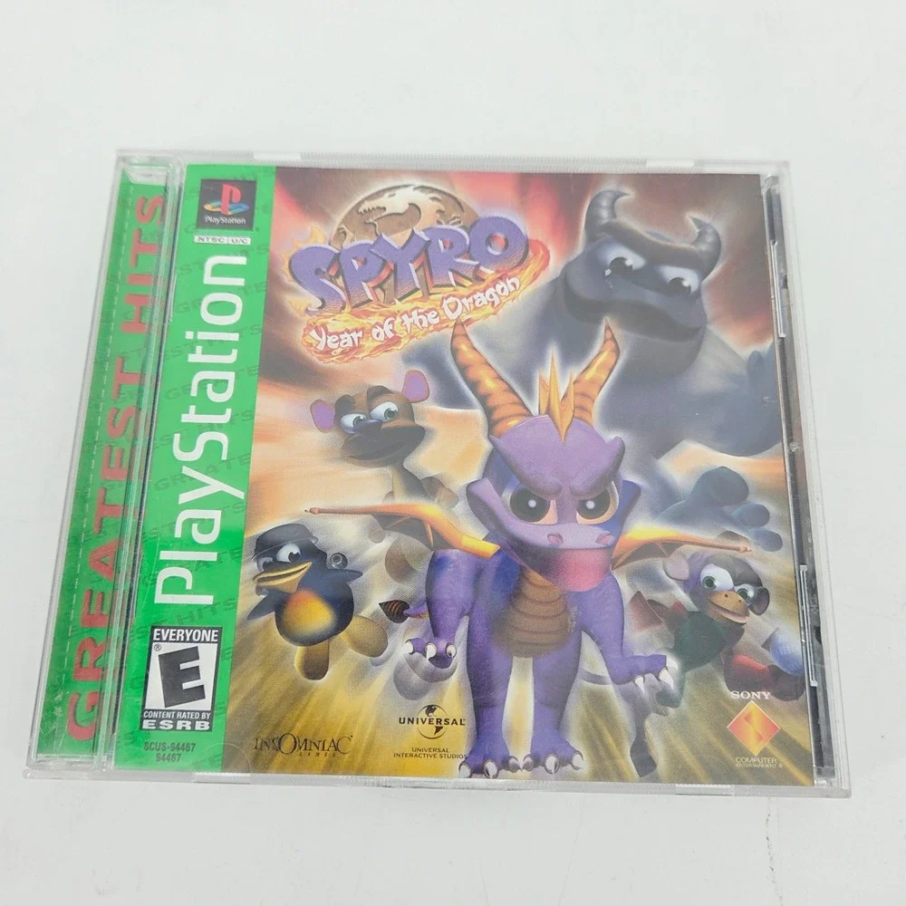 Spyro Year of the Dragon Sony PlayStation 1 PS1 Greatest Hits 2000 Complete